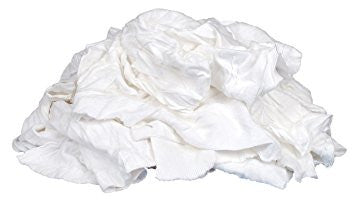 10524 WHITE T-SHIRT RAG 25LBS/CS