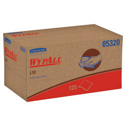 05320 WYPALL L10 UTILITY WIPER WHT 2PLY 9X10.5 POP-UP 18/125/C