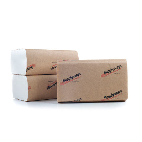 008MFW WHITE M-FOLD TOWEL 8" X 9.5" 16PK/250/CS