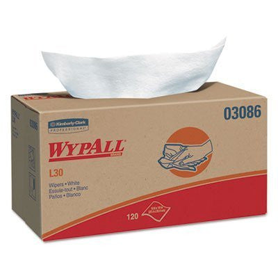 03086 WYPALL L30 WIPER ECONOMY GRAB-A-RAG WHT 10X10.8 10/120/C