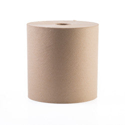 007HWKGS KRAFT HRT ROLL TOWEL 7.75" 100% RECYCLE 12RL/800'/CS